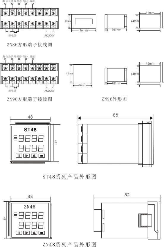 YKE ZN48, ZN72, ZN86, ZN96, ST48 User Manual