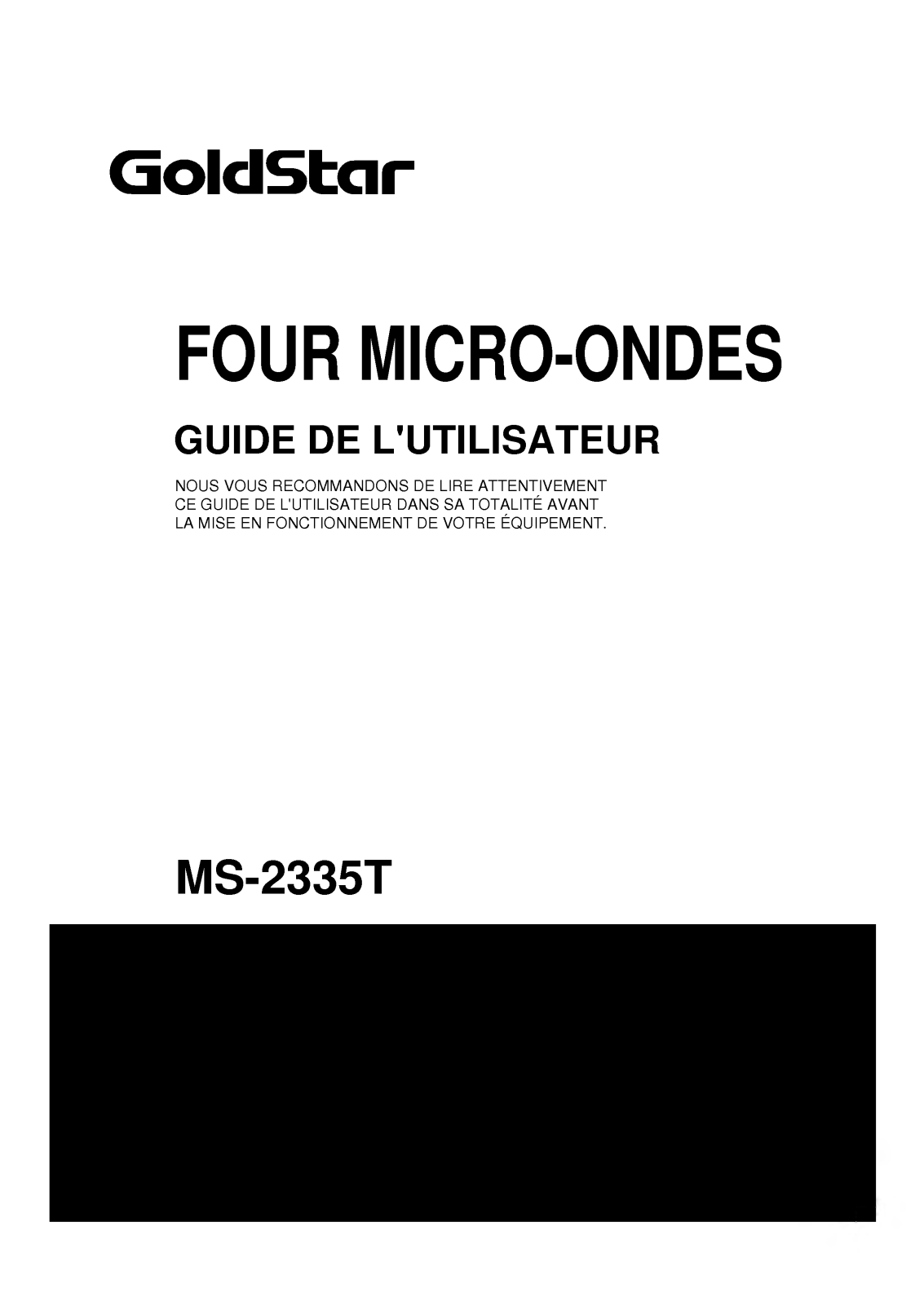 LG MS-2335T User Manual