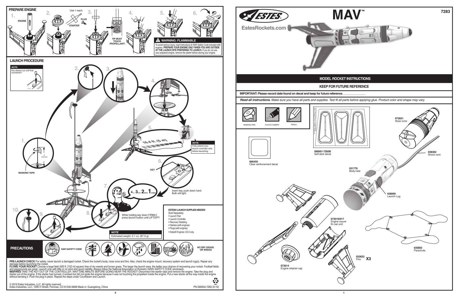 Estes 7283, MAV User guide - ManualMachine.com