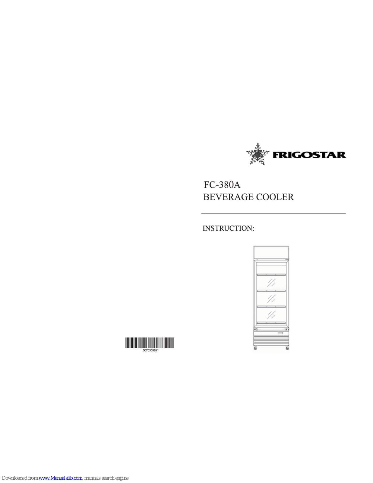 Frigostar FC-380A Instruction - ManualMachine.com