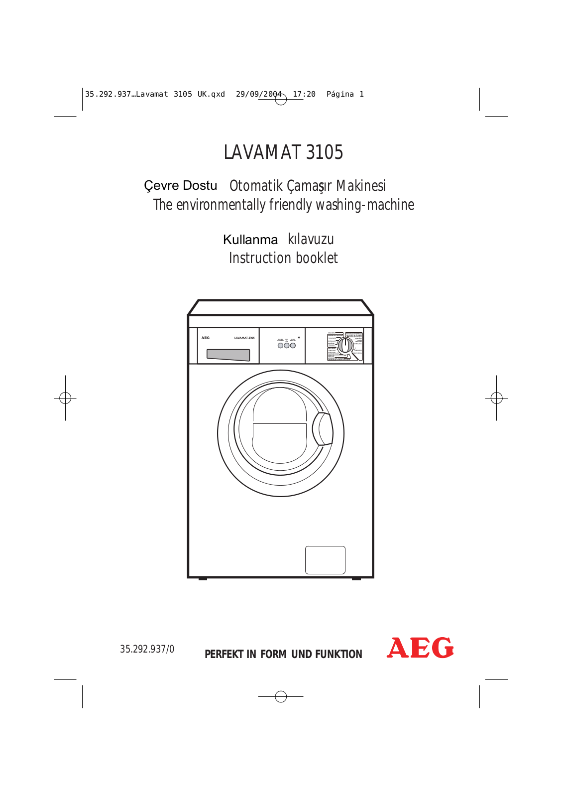 AEG LVMT3105 User Manual