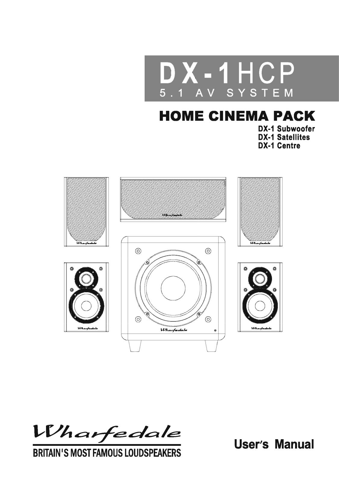 Wharfedale DX-1HCP User Manual 2