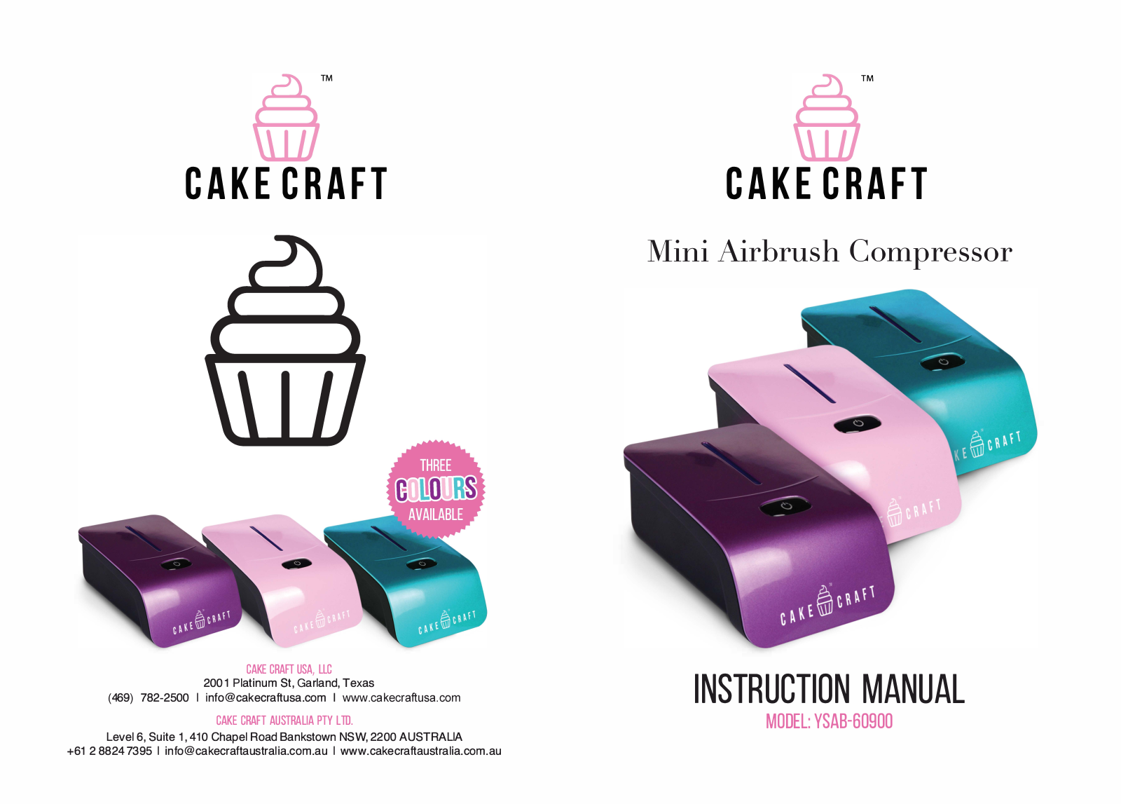 Cake craft YSAB-60900 User Manual