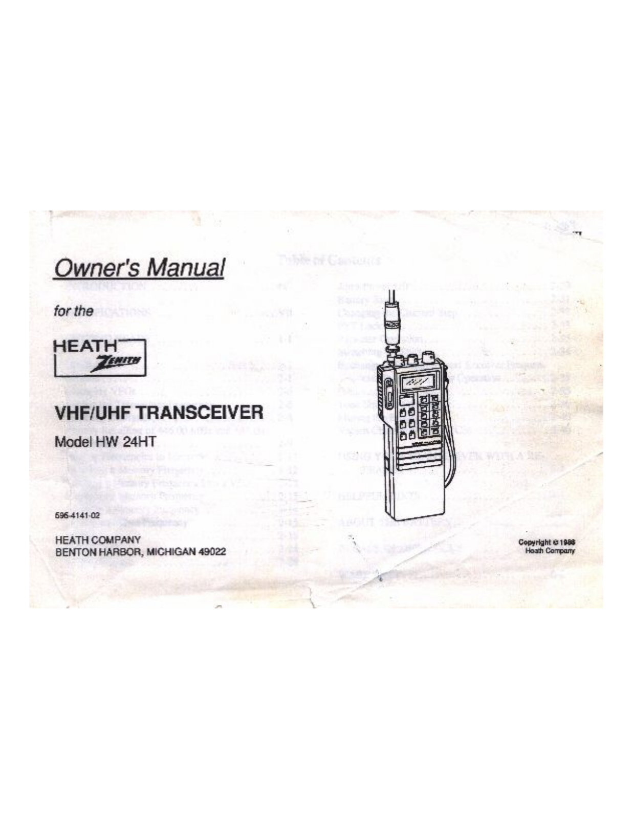 Heathkit HW-24HT Owner Manual