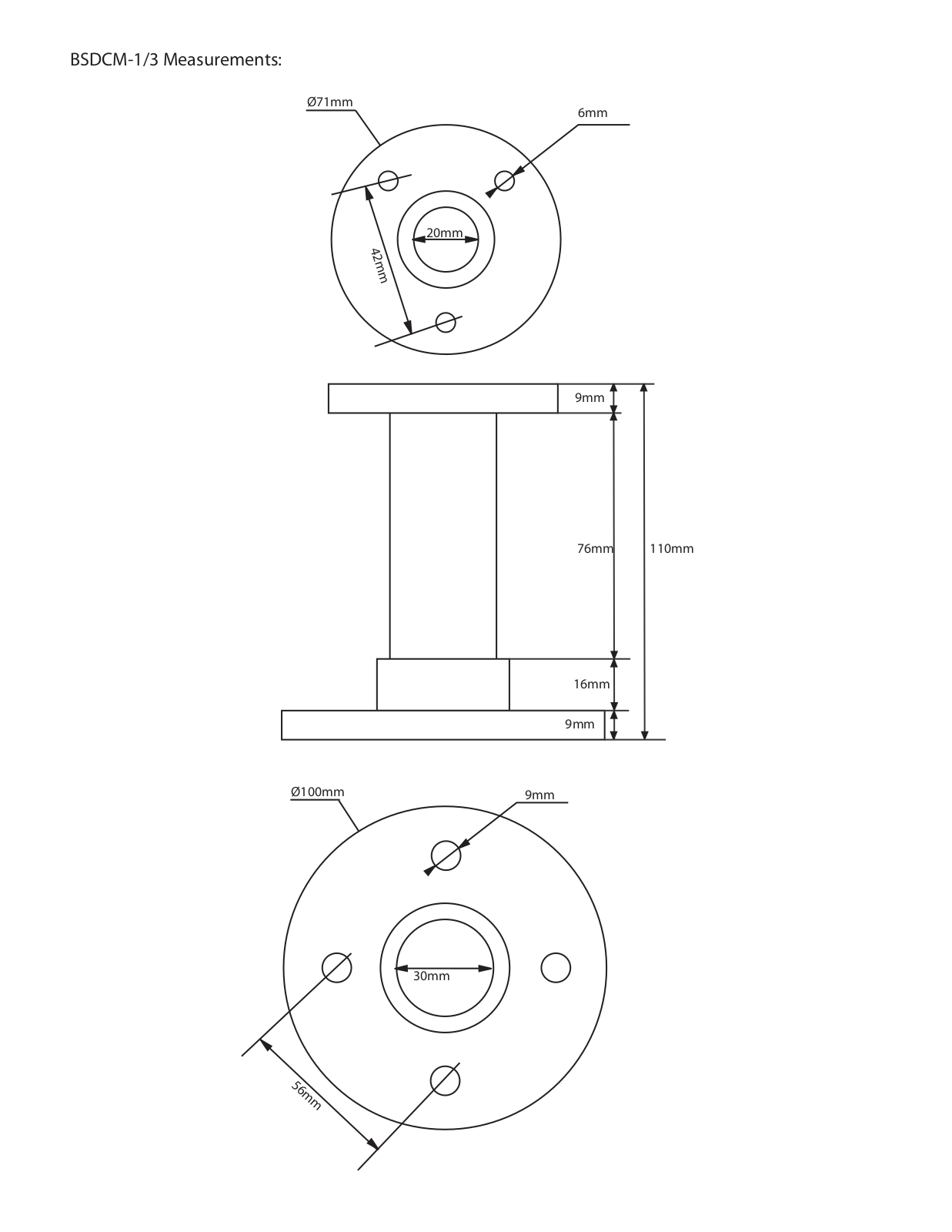 COP-USA BSDCM1-3 Specsheet