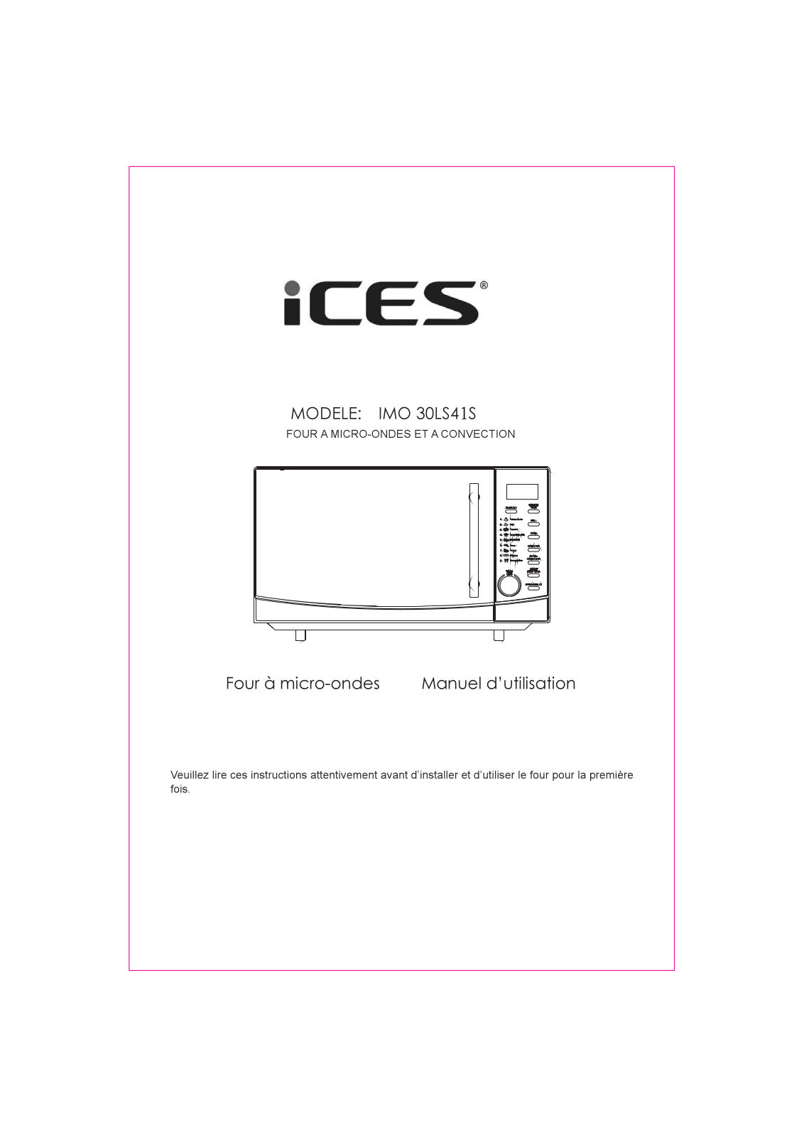 ICES IMO-30LS41S User Manual