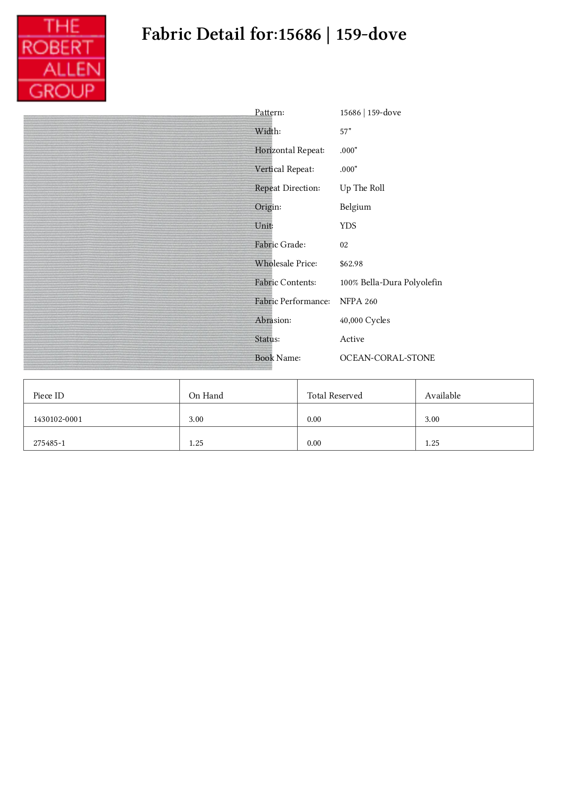 Duralee CRAL5026 Specifications - ManualMachine.com