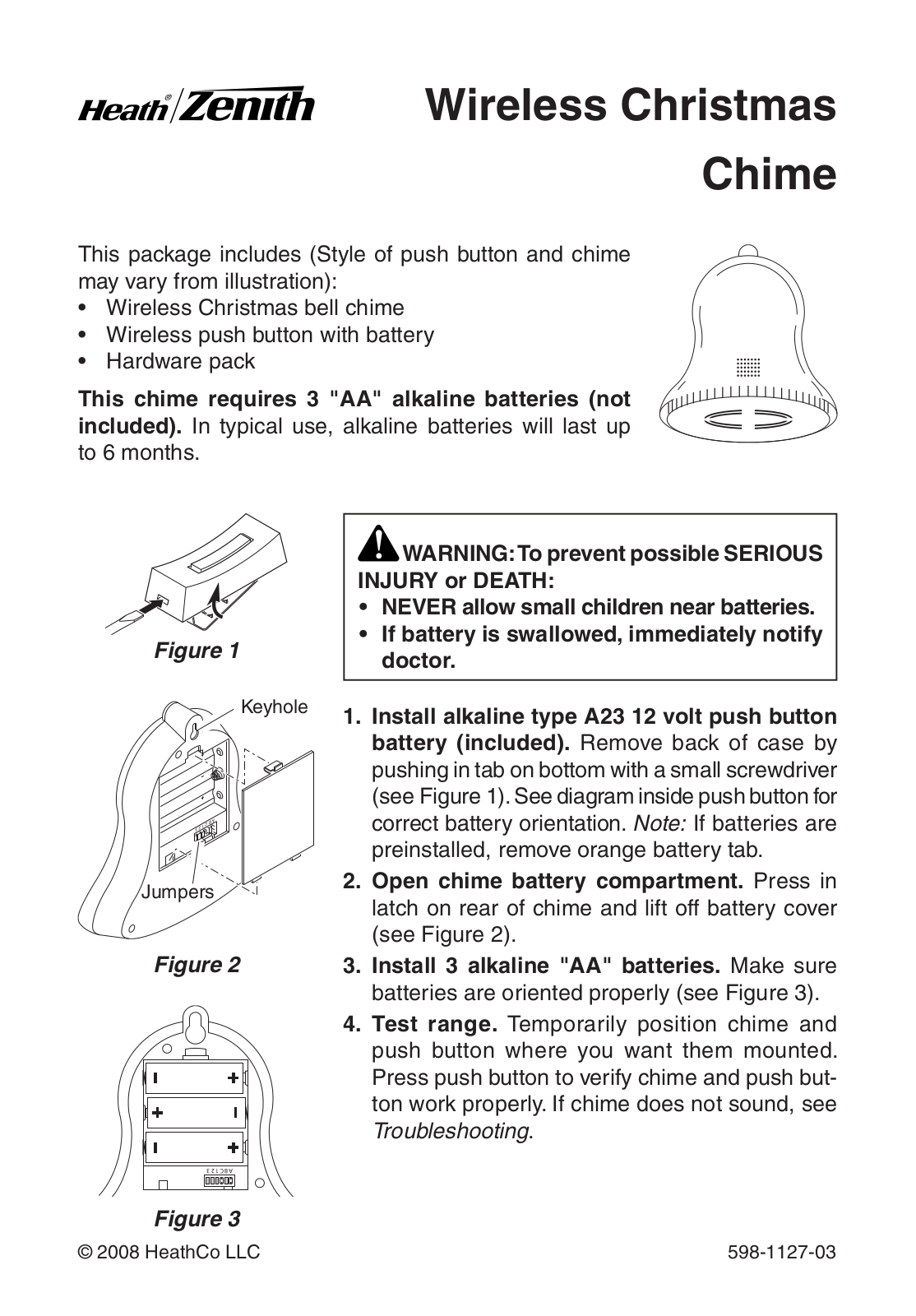 Heath Zenith 598-1127-03 User Manual