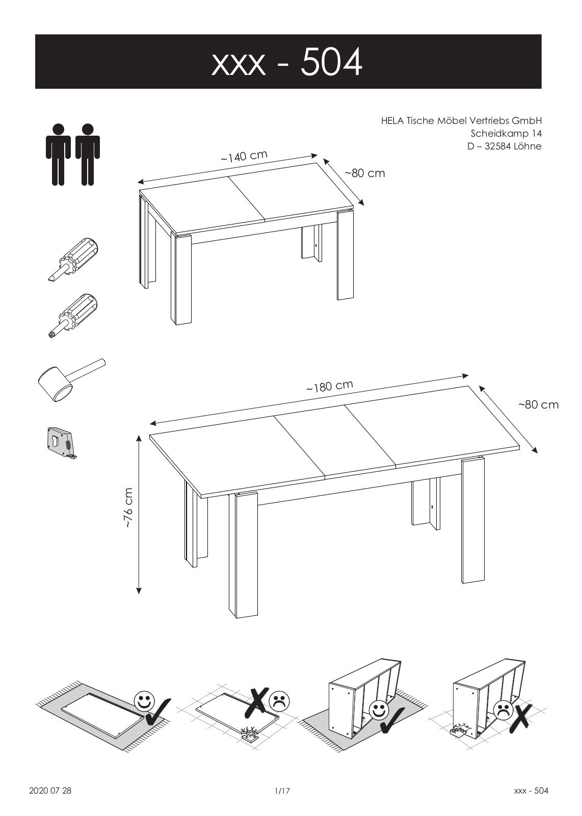 HELA Ursula Assembly instructions