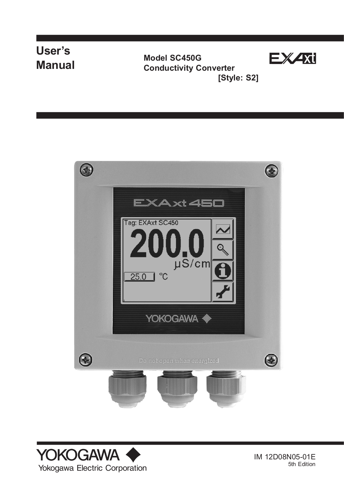 YOKOGAWA SC450G User Manual