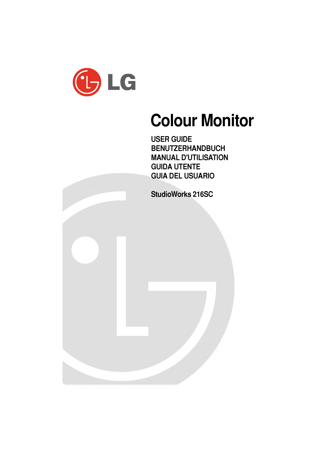 Lg STUDIOWORKS 216SC User Manual