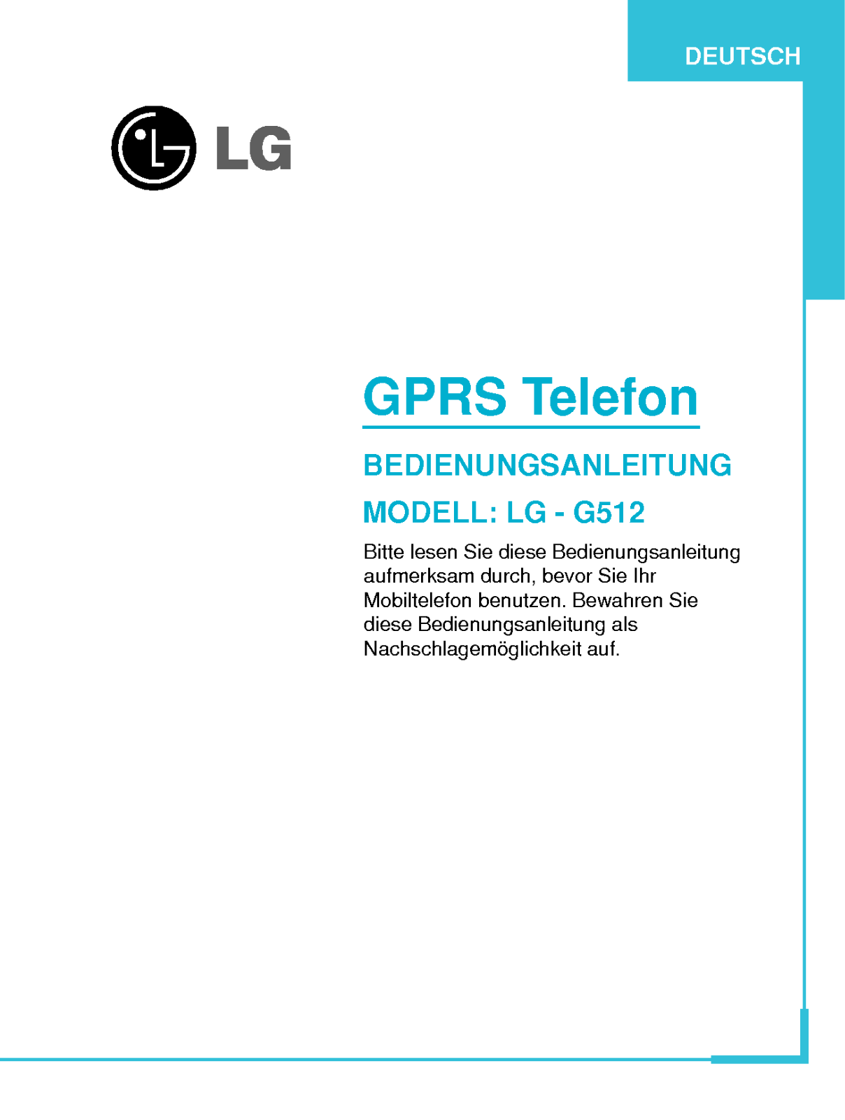 Lg G512 User Manual