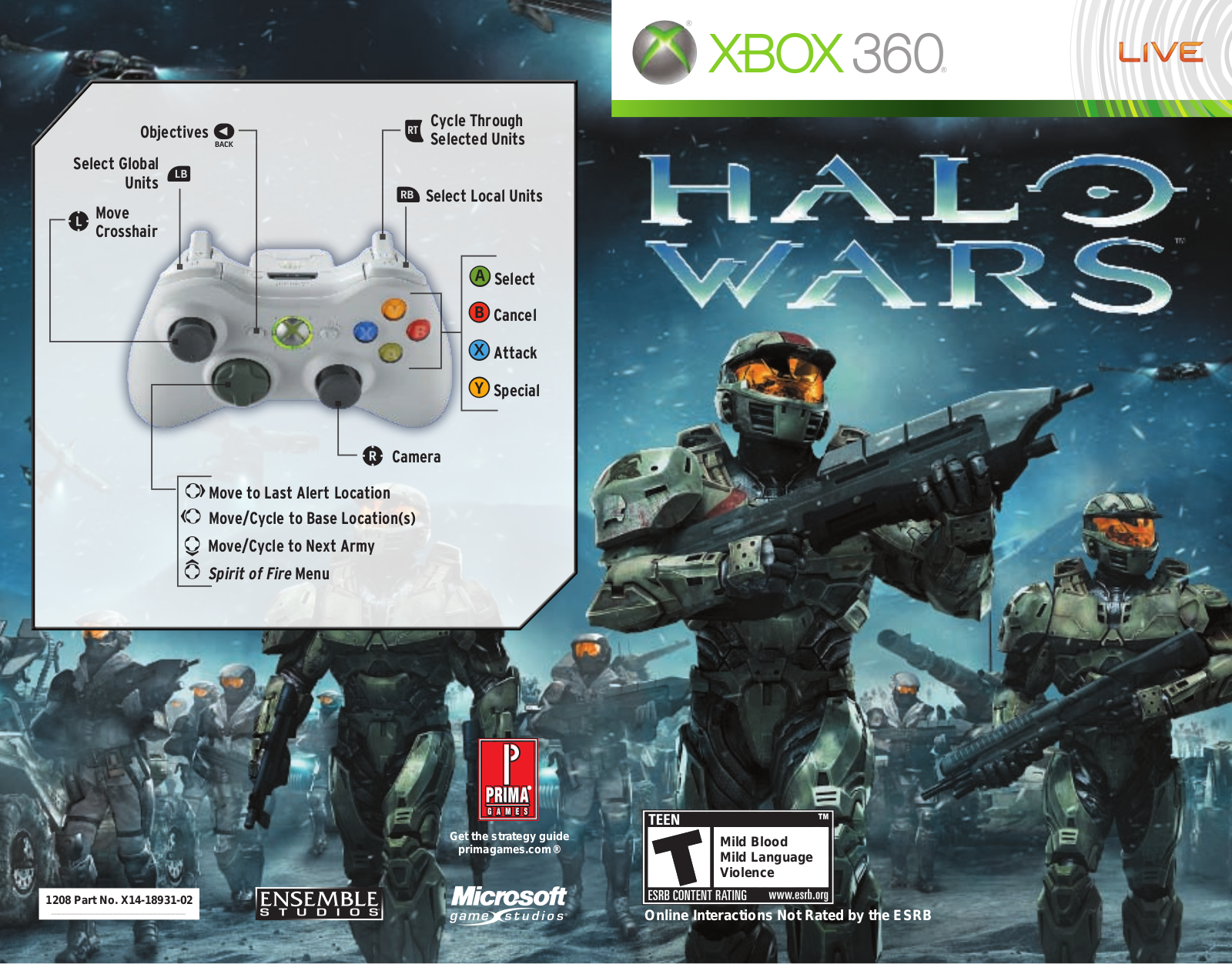 Microsoft Halo Wars User Manual