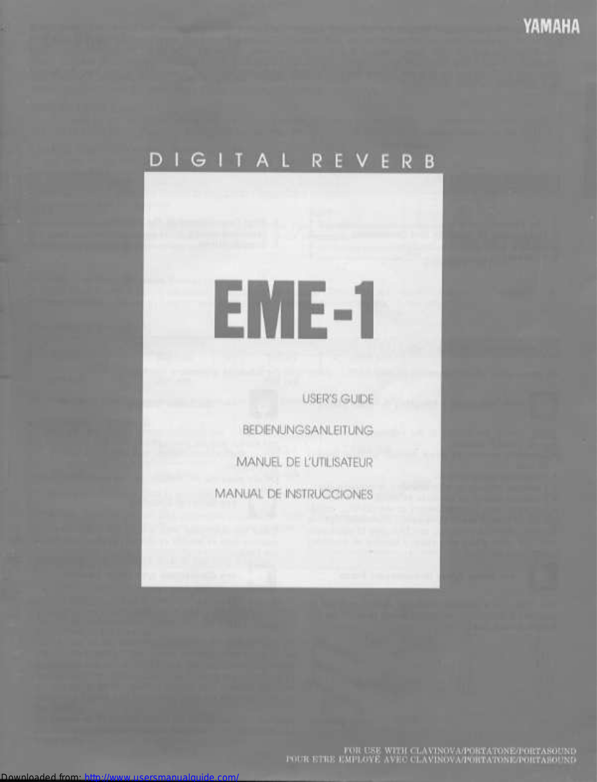 Yamaha Audio EME-1 User Manual