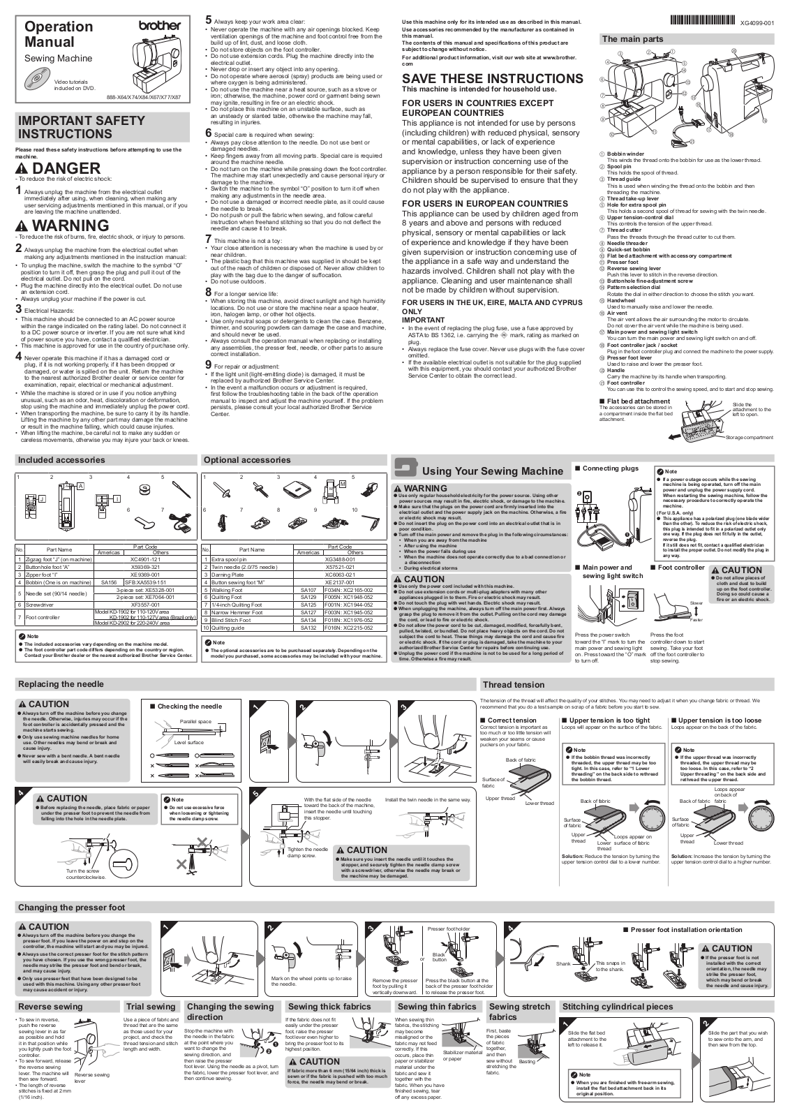 Brother TY200A User's Guide