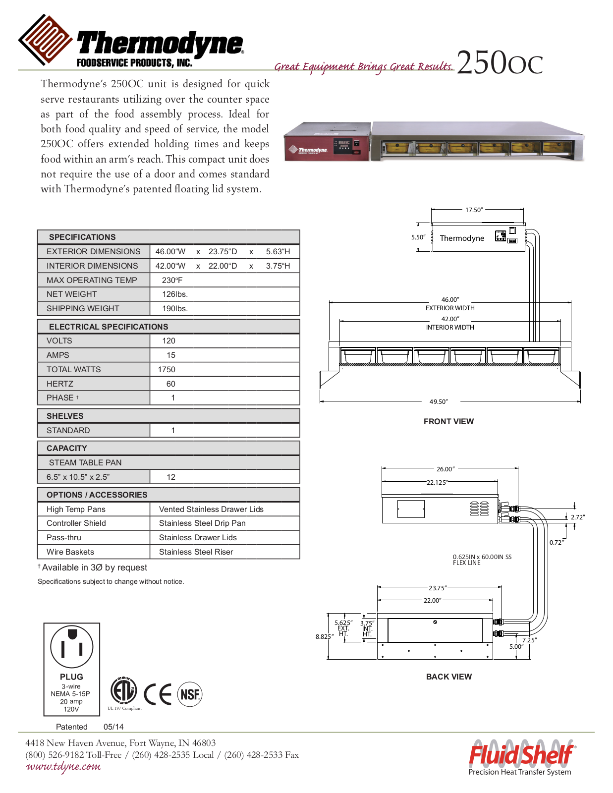 Thermodyne 250OC User Manual