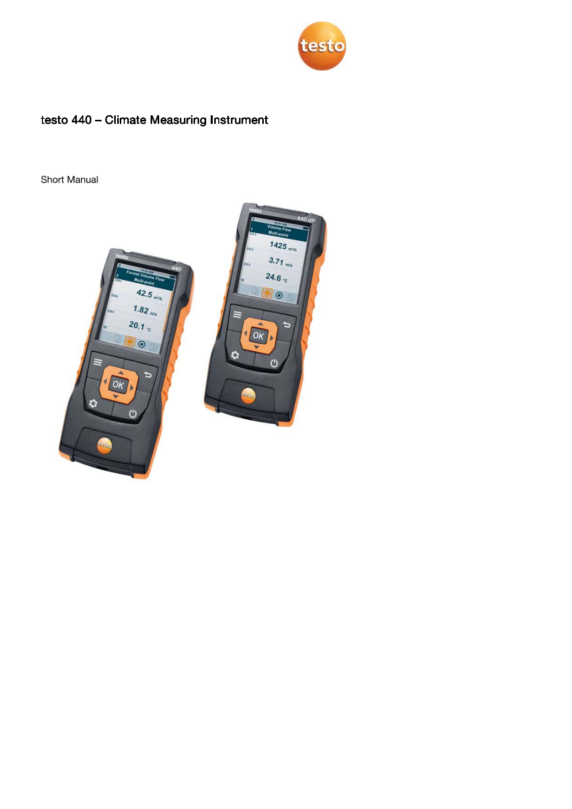 Testo SE and KGaA 0560440X User Manual