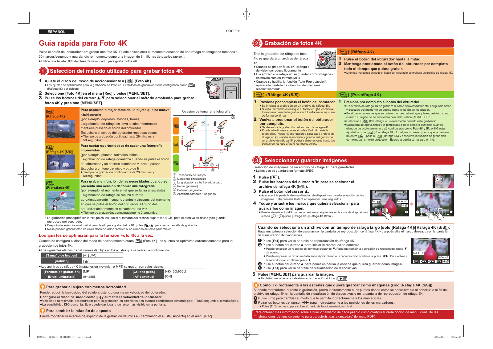 Panasonic SQC0213 Quick start guide