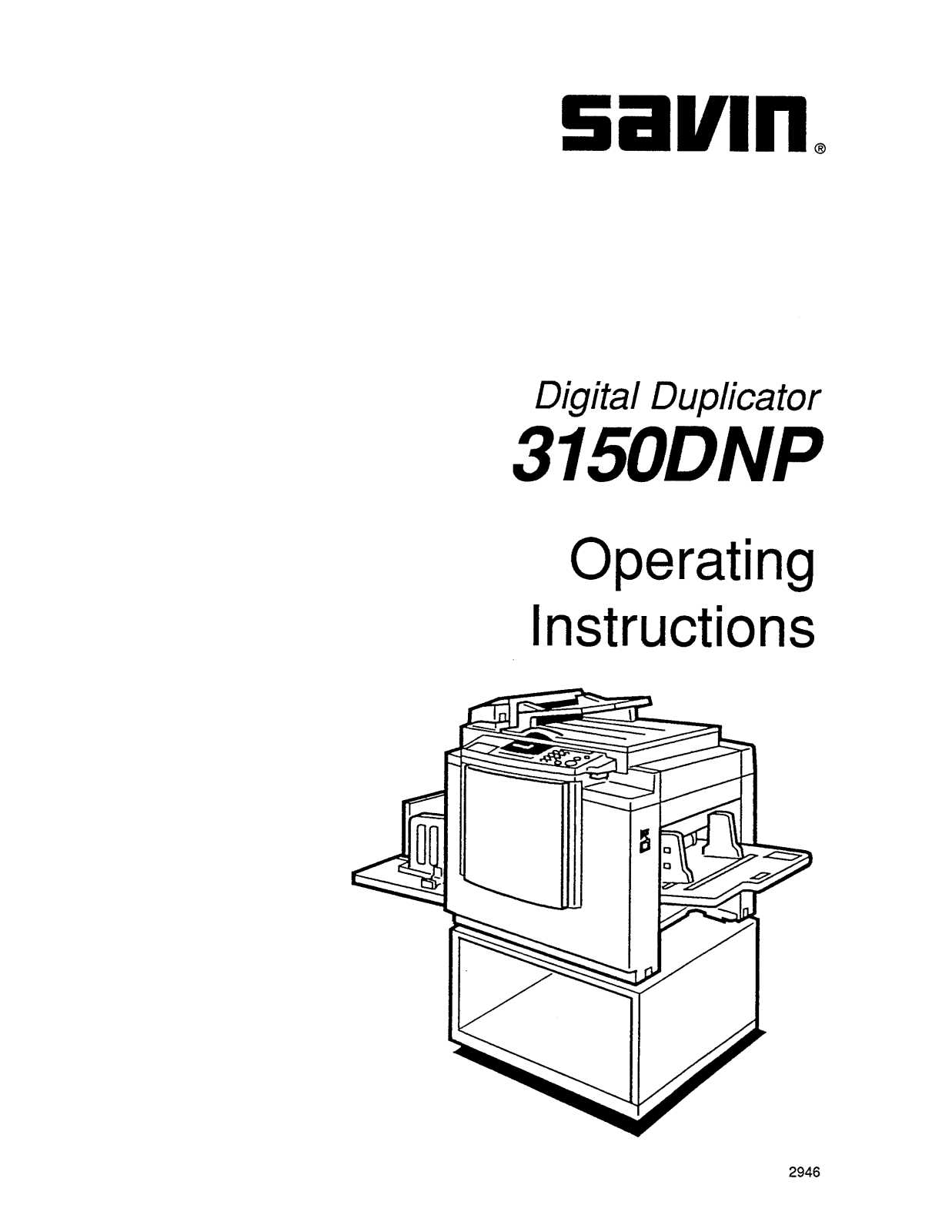 Savin 3150DNP User Manual