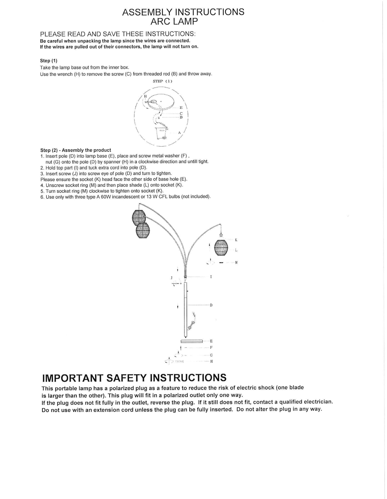 Bay Isle Home™ W005484865 Assembly Instructions