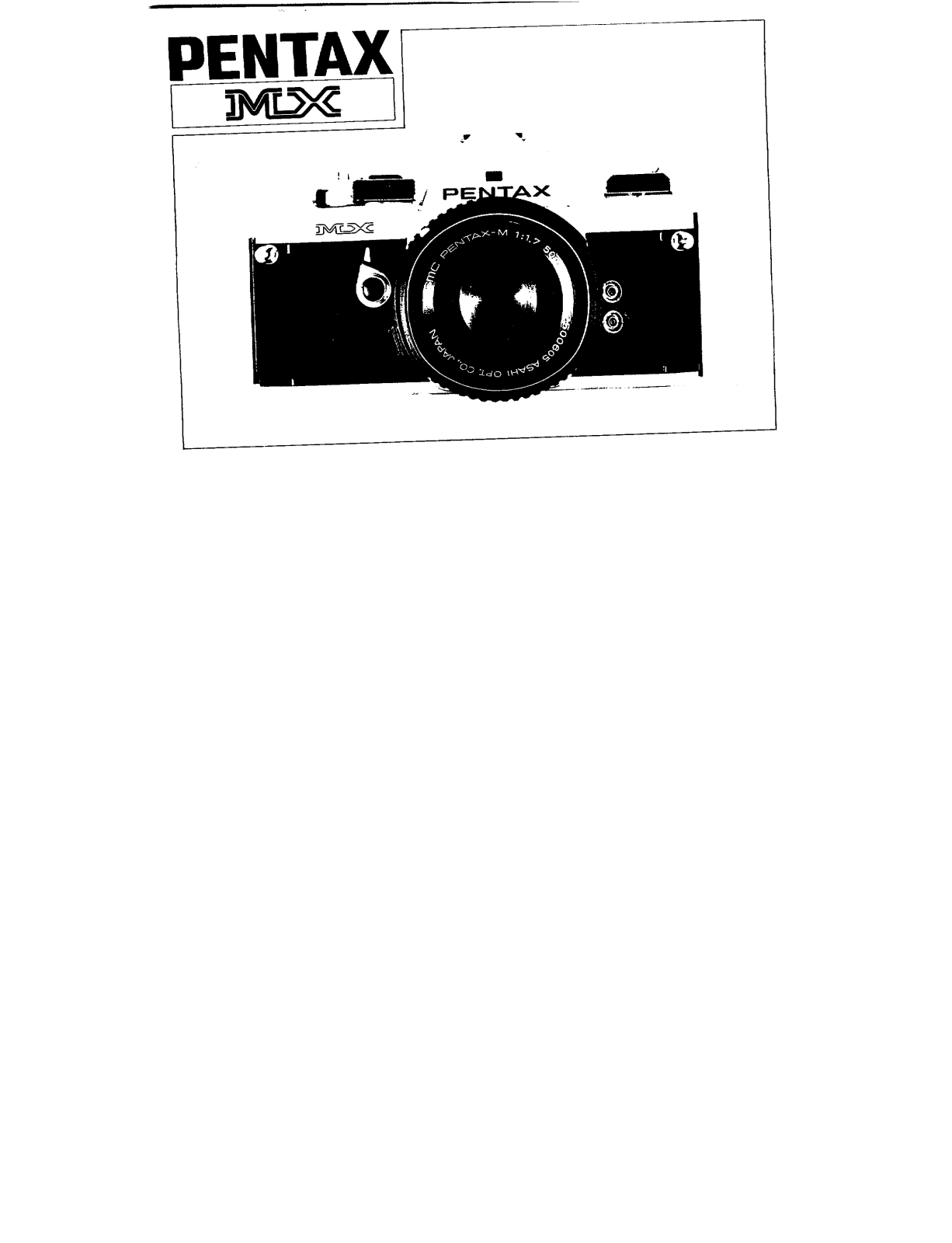 Pentax MX User Manual