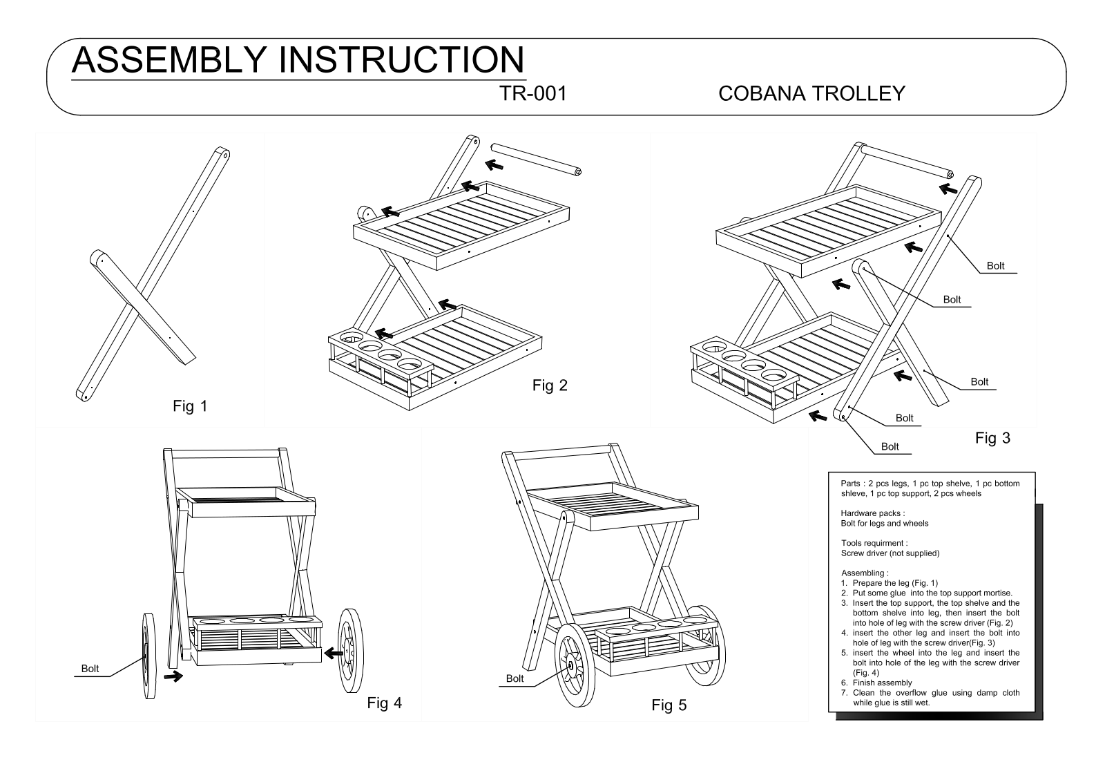 Anderson TR001 User Manual