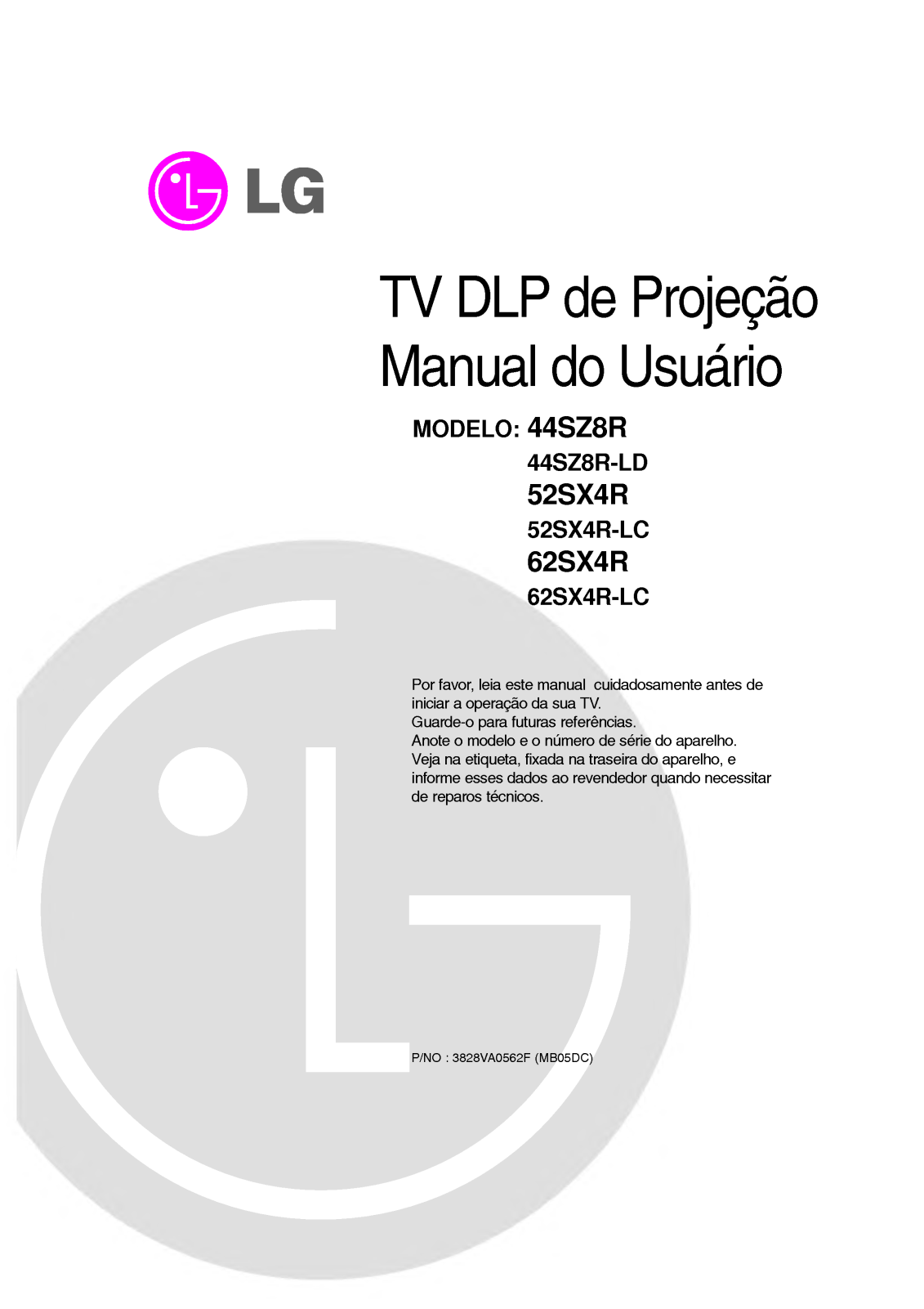 Lg 52SX4R User Manual