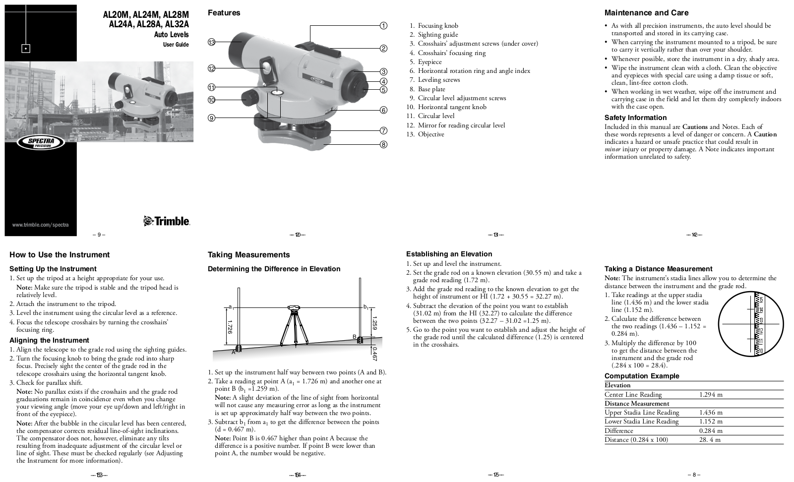 Trimble AL24M User Manual