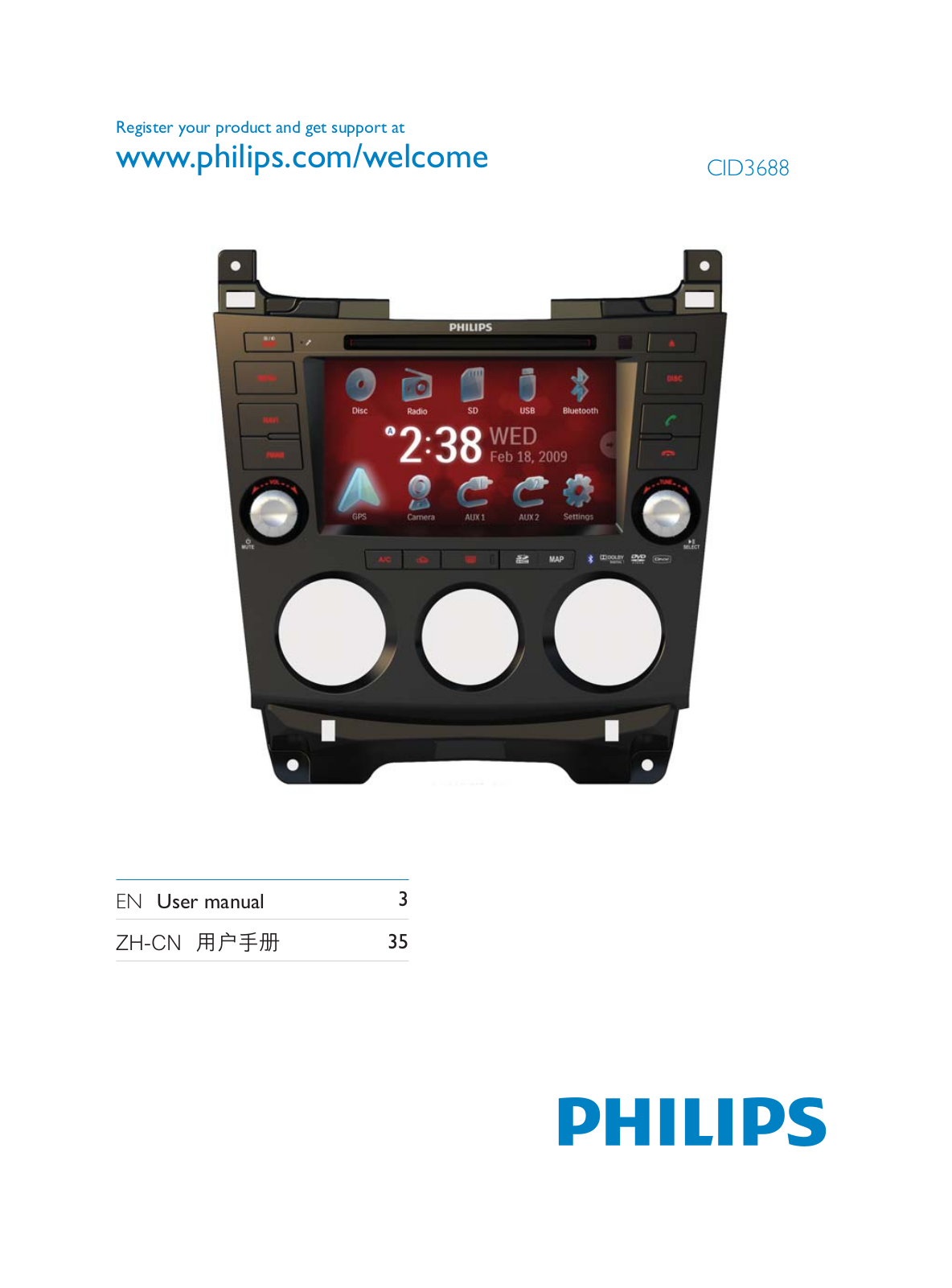 Philips CID3688 User Manual