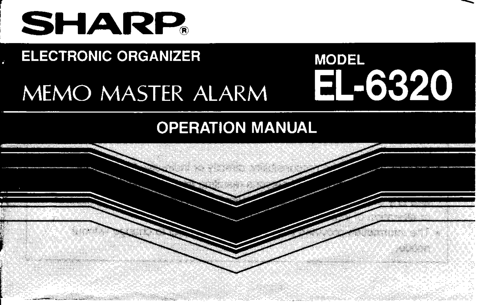 Sharp EL-6320 User Manual