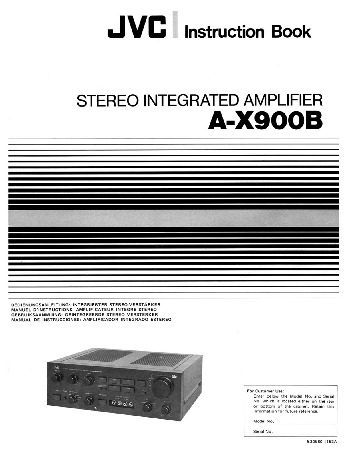 JVC AX-900-B Owners manual