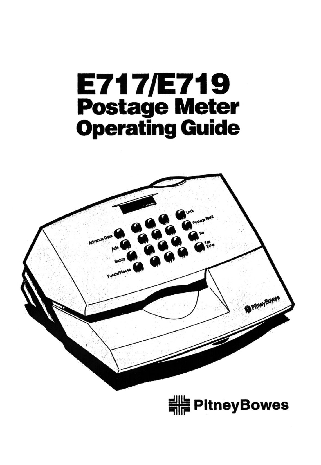 Pitney Bowes E719 Operating Guide