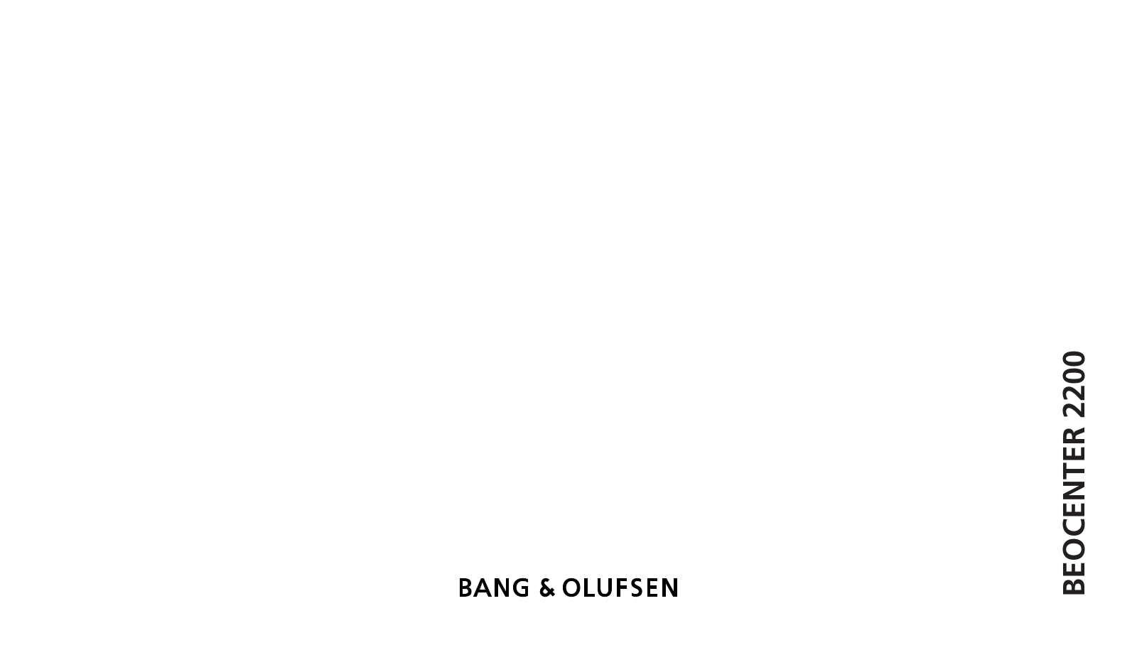 Bang Olufsen Beocenter 2200 Owners Manual