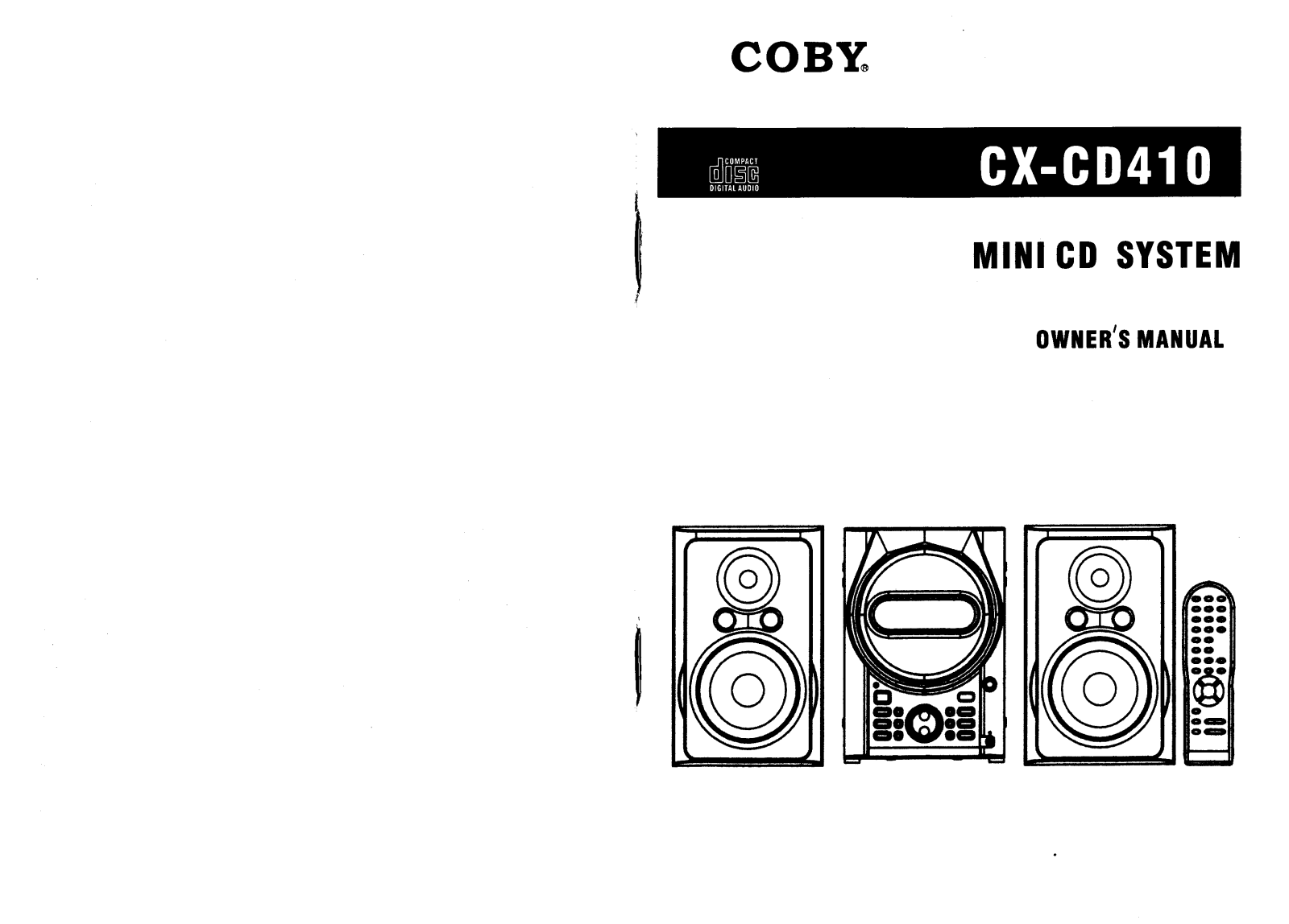 Coby Electronics CXCD-410 Owners manual