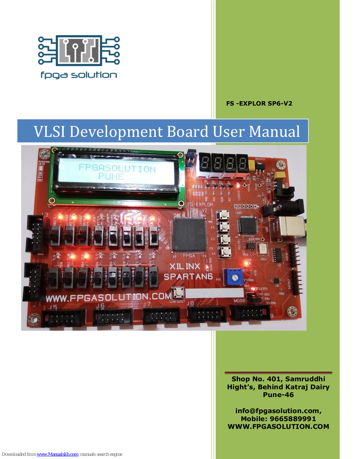 FPGA Solution FS -EXPLOR SP6-V2 User Manual