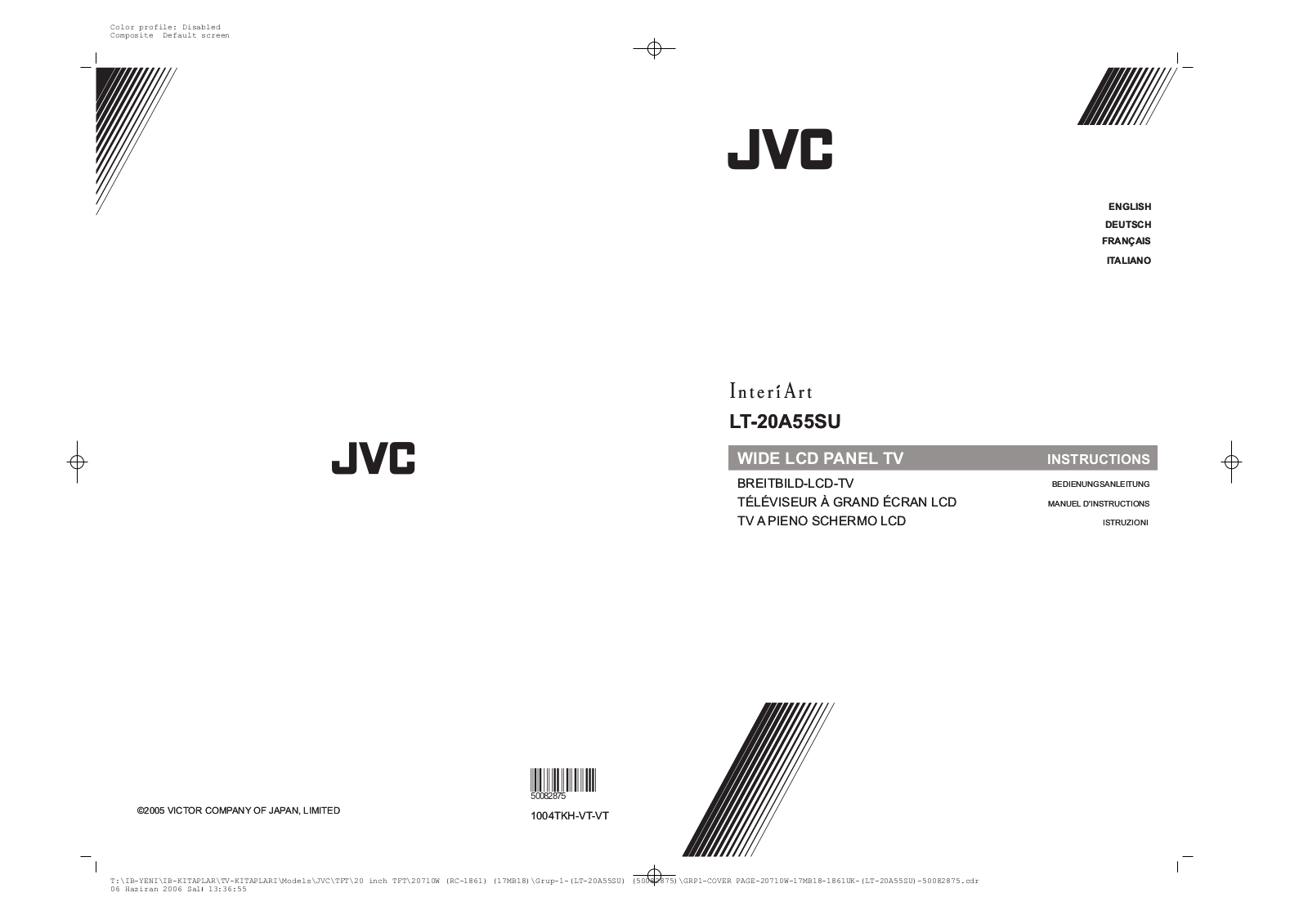 JVC LT-20A55SU User Manual