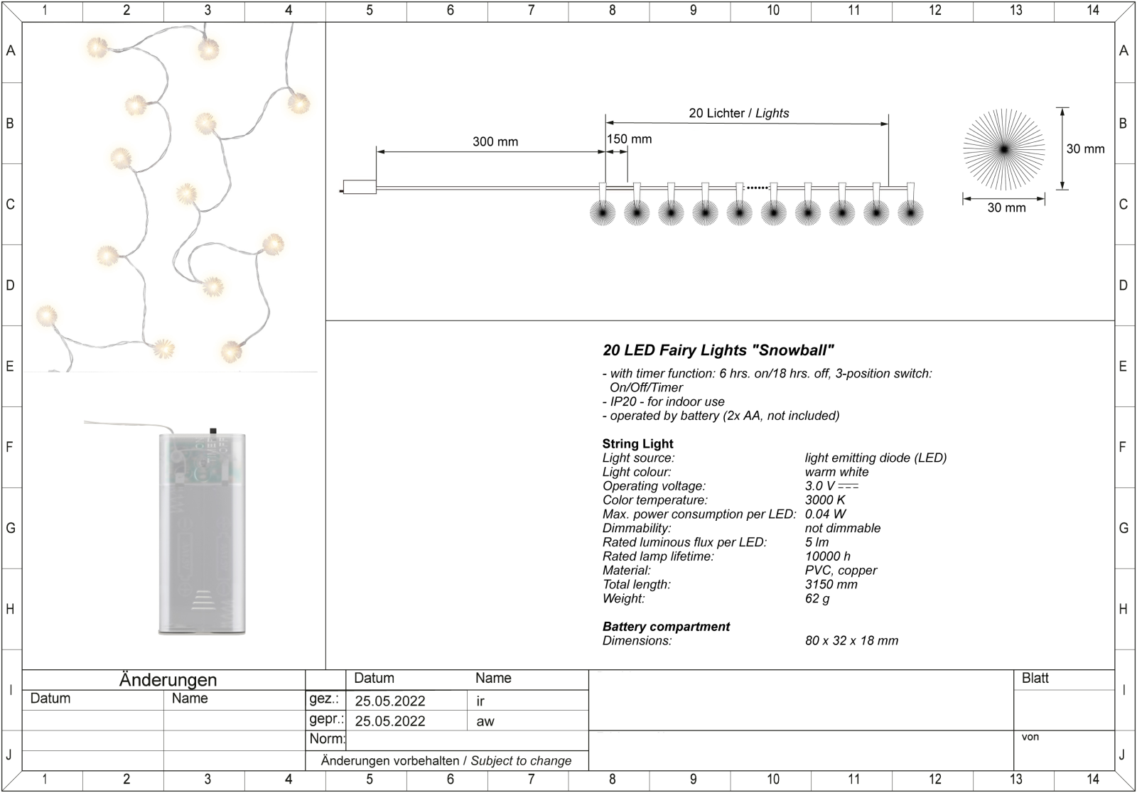 Goobay I-LED-CHAIN-SNOW Datasheet - ManualMachine.com