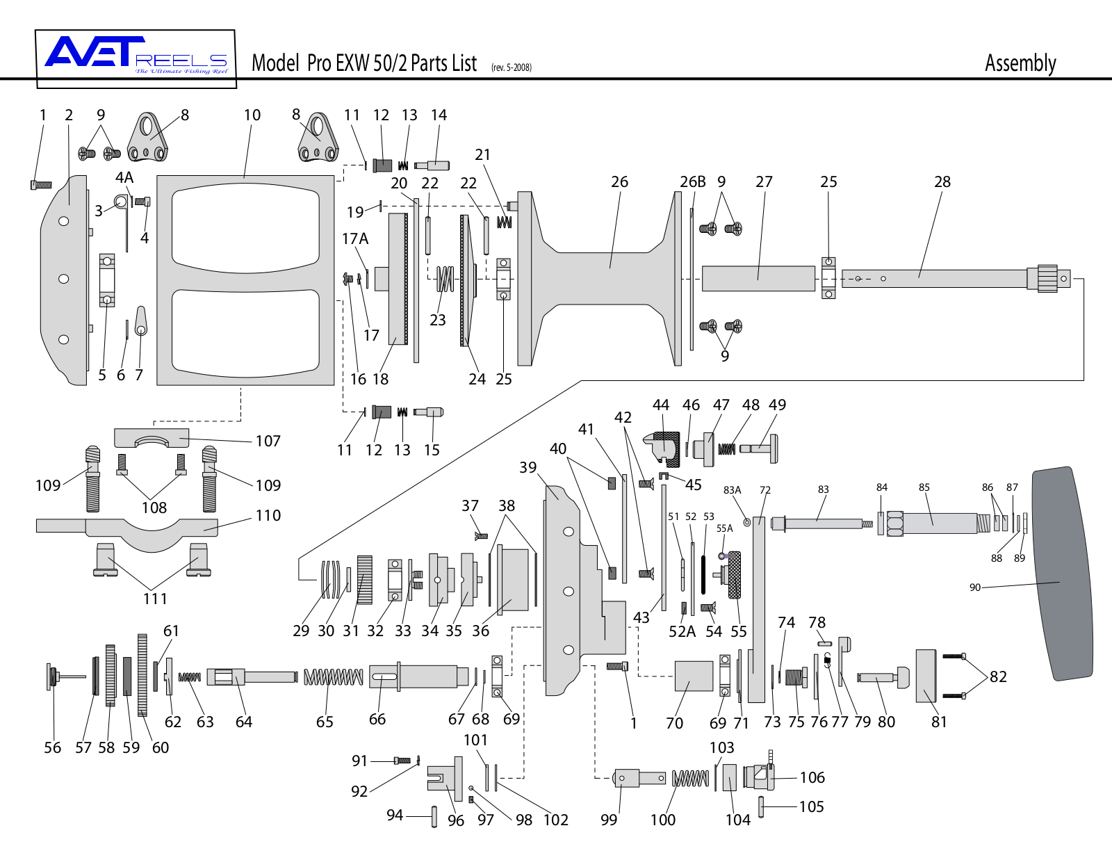 Avet Reels Pro EXW 50-2 User Manual