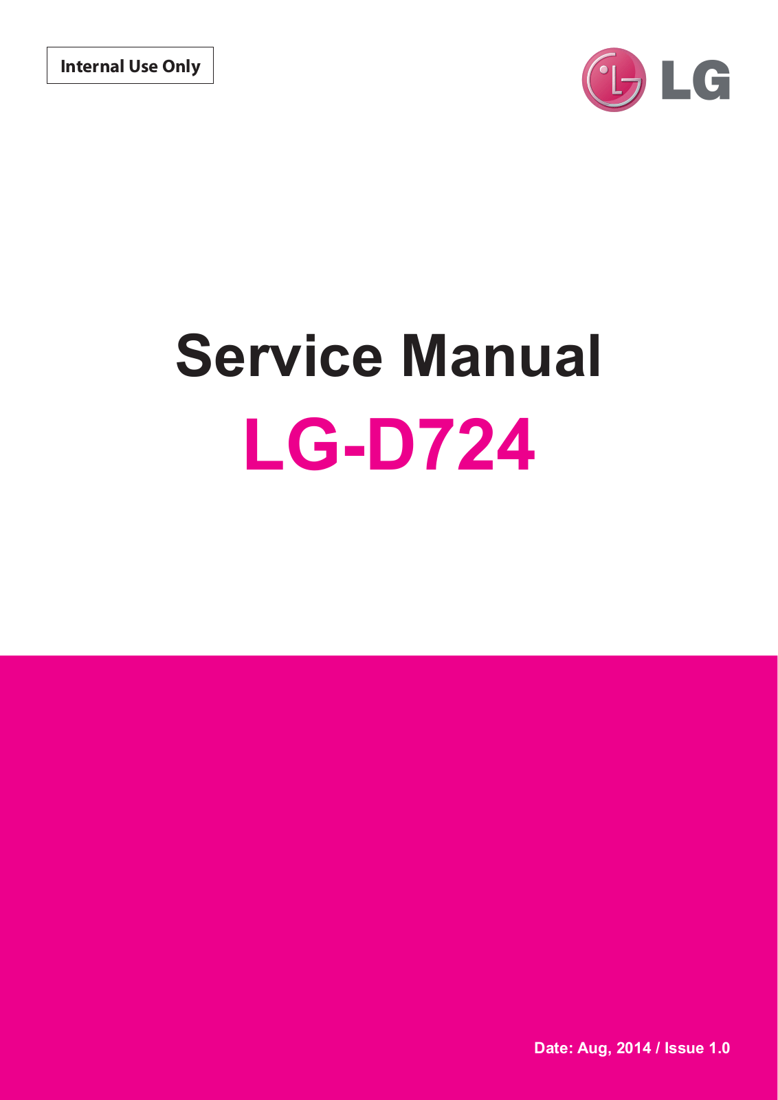 LG G3S D724 Service manual