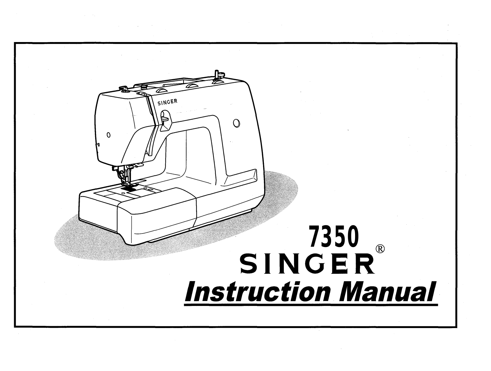 Singer 7350 User Manual