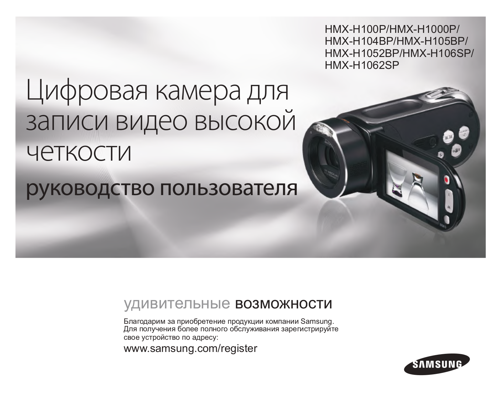 Samsung HMX-H1062SP User manual