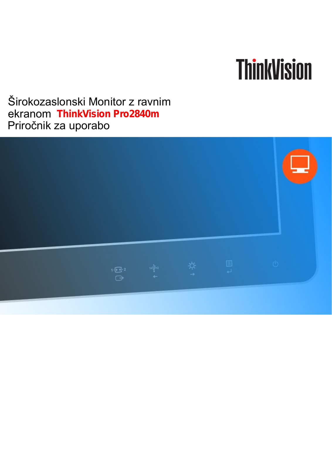 Lenovo ThinkVision Pro2840m User guide