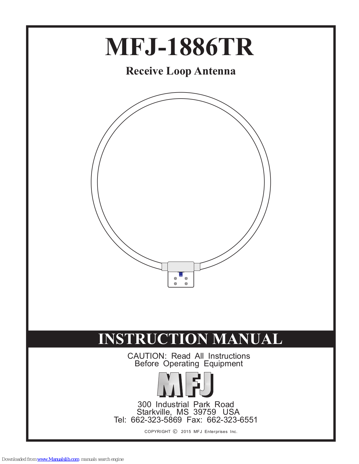 MFJ MFJ-1886TR Instruction Manual