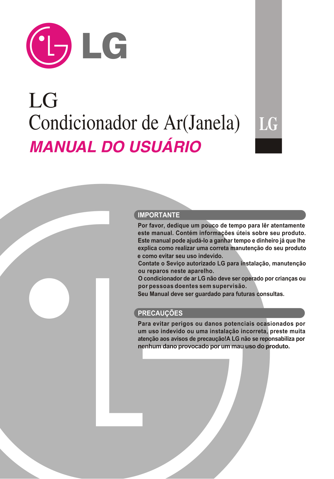 LG WUE100FL User Guide