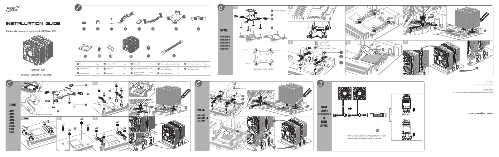 DeepCool Neptwin RGB Service Manual