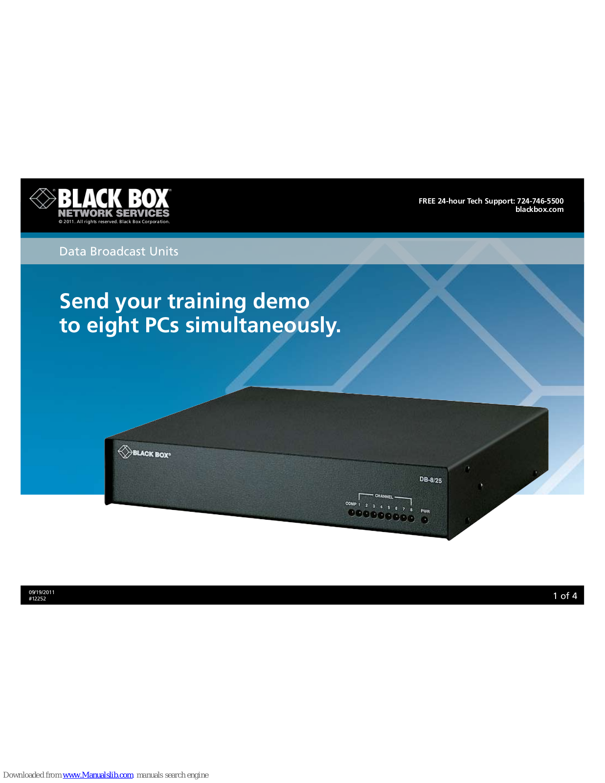 Black Box TL486, TL158A-R4, FA252, FA253, EL04MS-07 User Manual