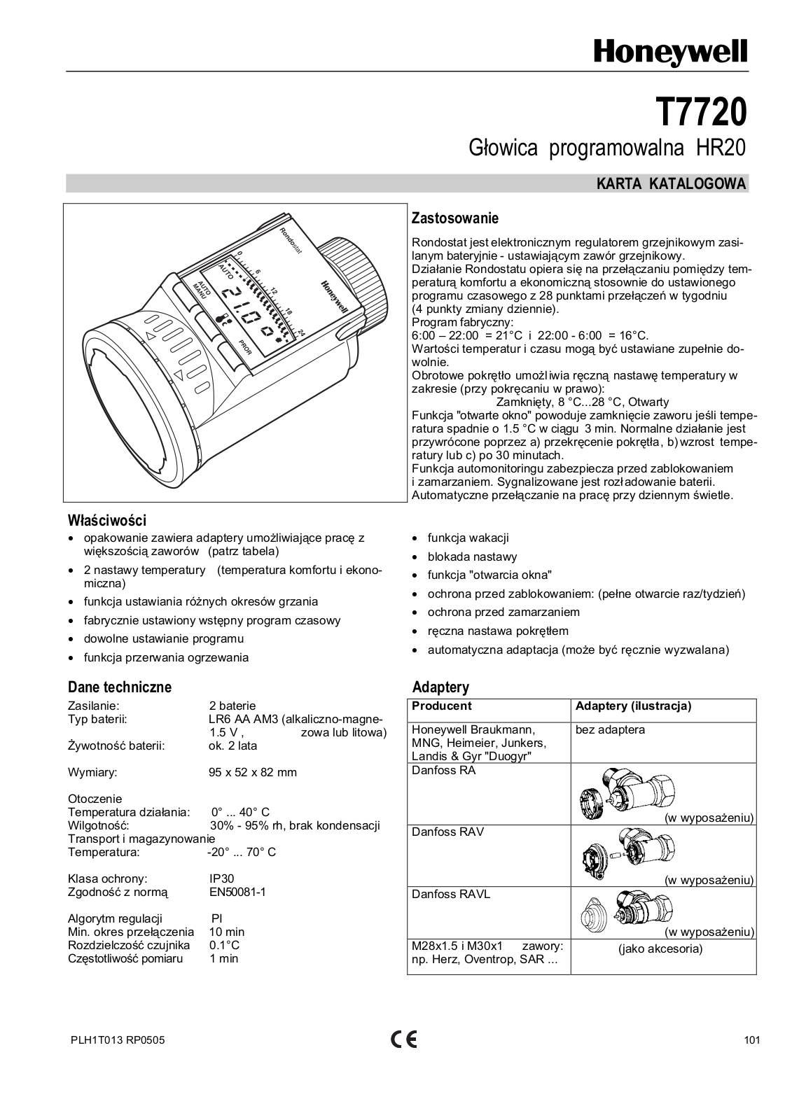 Honeywell T7720 User Manual