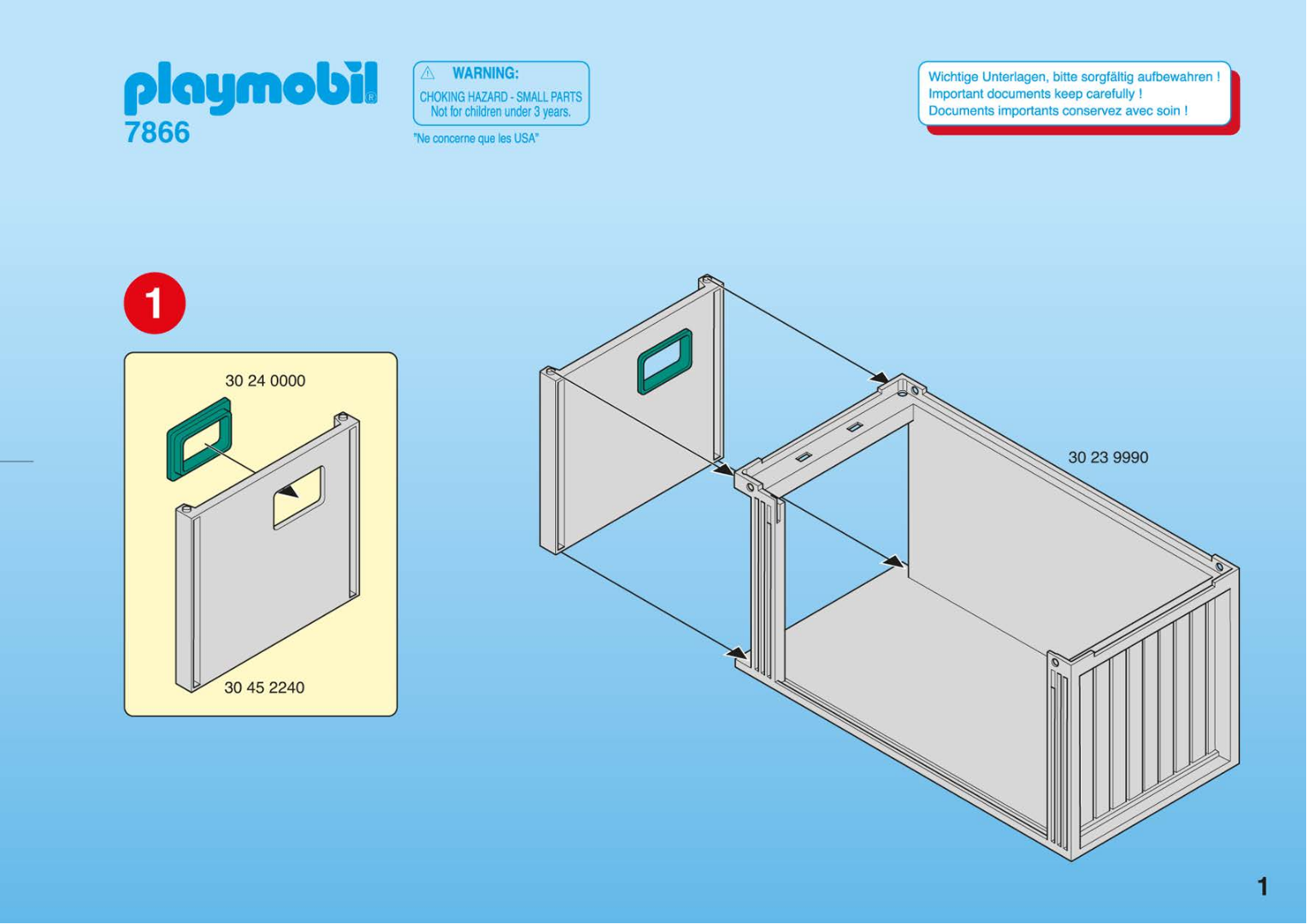 Playmobil 7866 Instructions