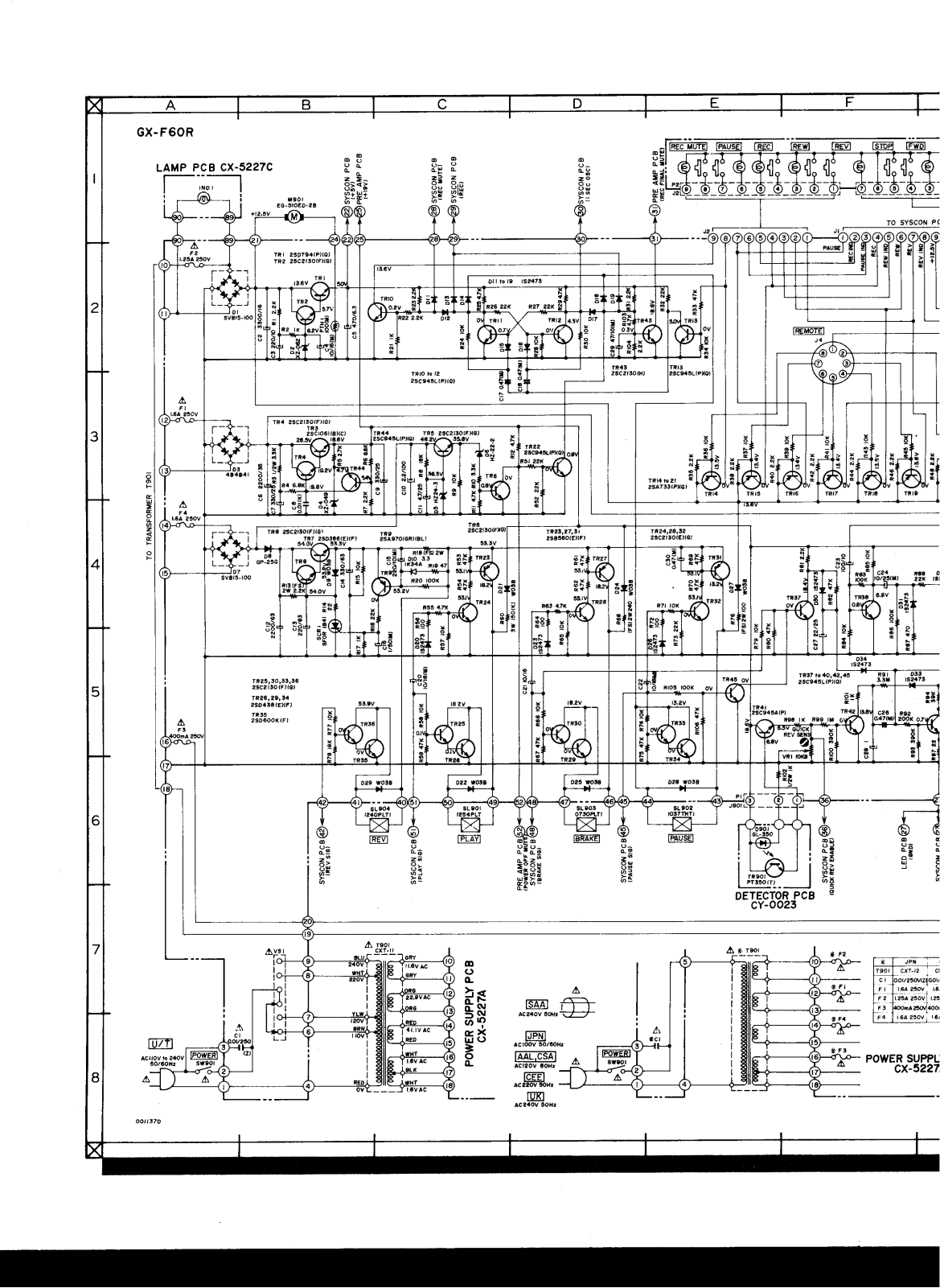 Akai GXF-60-R Schematic