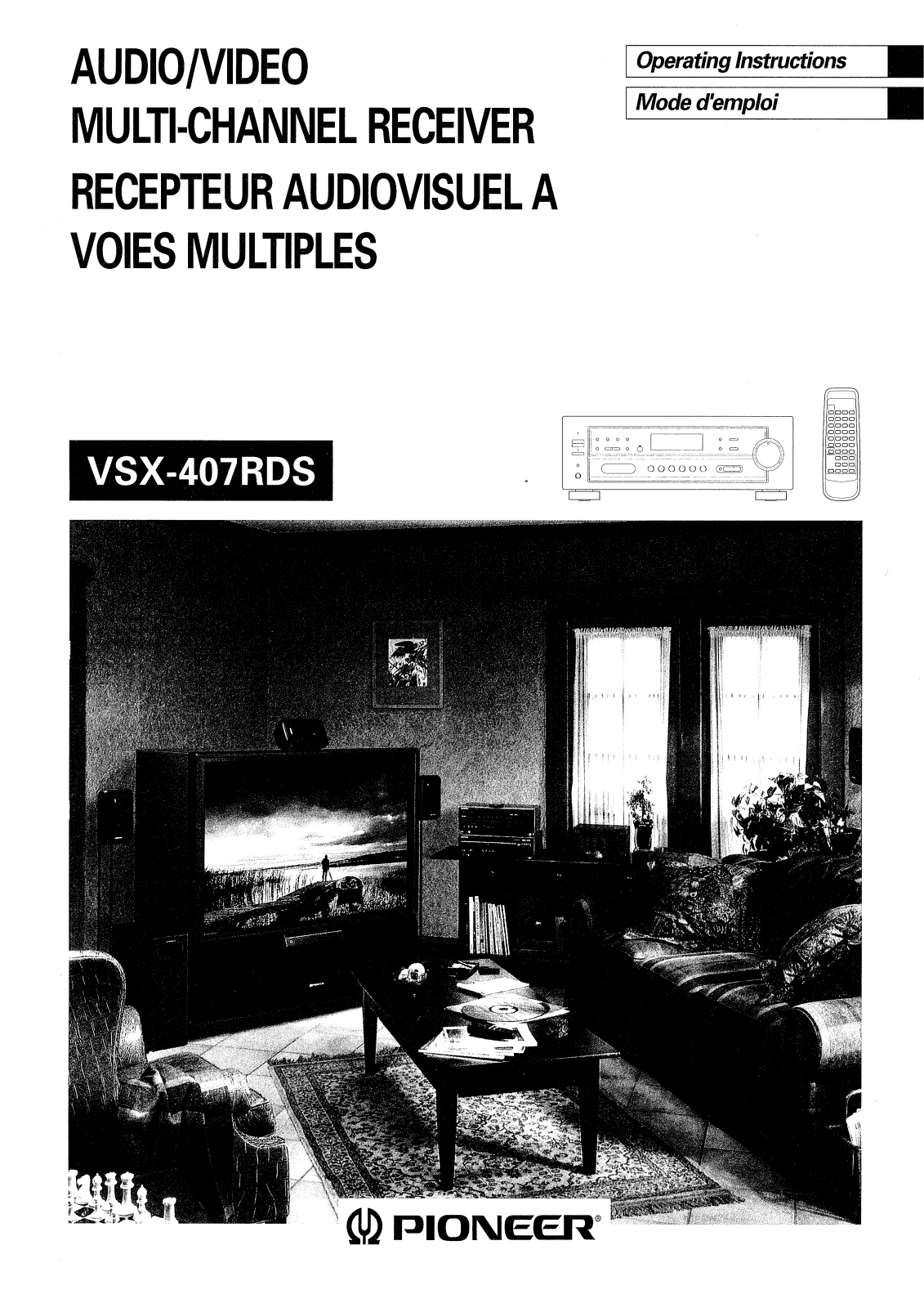 Pioneer VSX-407RDS User Manual